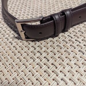 Classic Brown Leather Belt. Single Prong. Size 40.